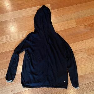 Escada Black Wool Sweater with Hood